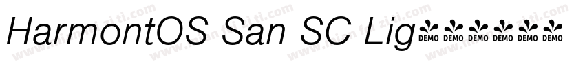 HarmontOS San SC Lig字体转换